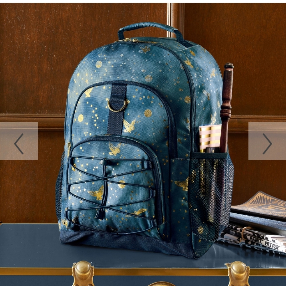 Blue and Gold Starry Backpack